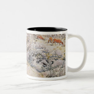 Tasse 2 Couleurs Jeune fille tissant, 1905