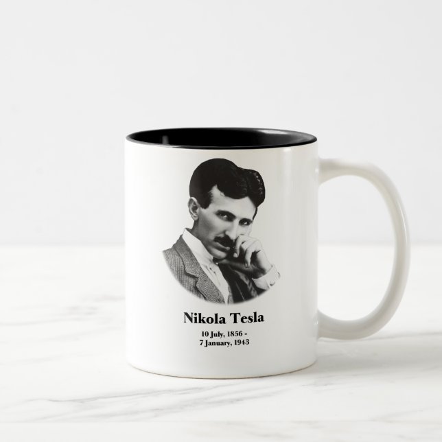 Tasse 2 Couleurs Jeune Tesla (Droit)