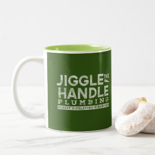 Tasse 2 Couleurs Jiggle la poignée de plomberie blanc Gfx