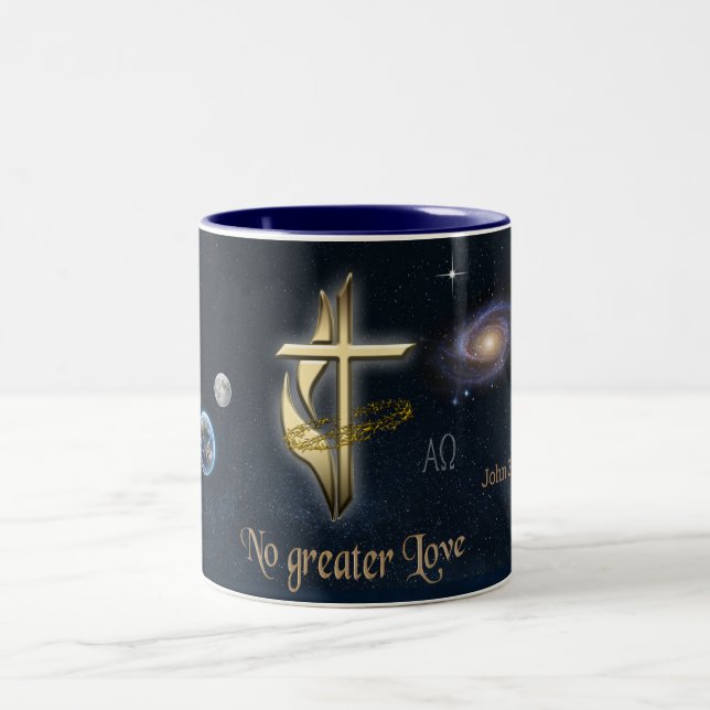 Tasse 2 Couleurs John 3:16 (Centre)