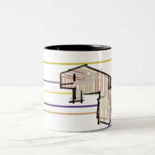 Tasse 2 Couleurs Joie d'été de la baleine blanche