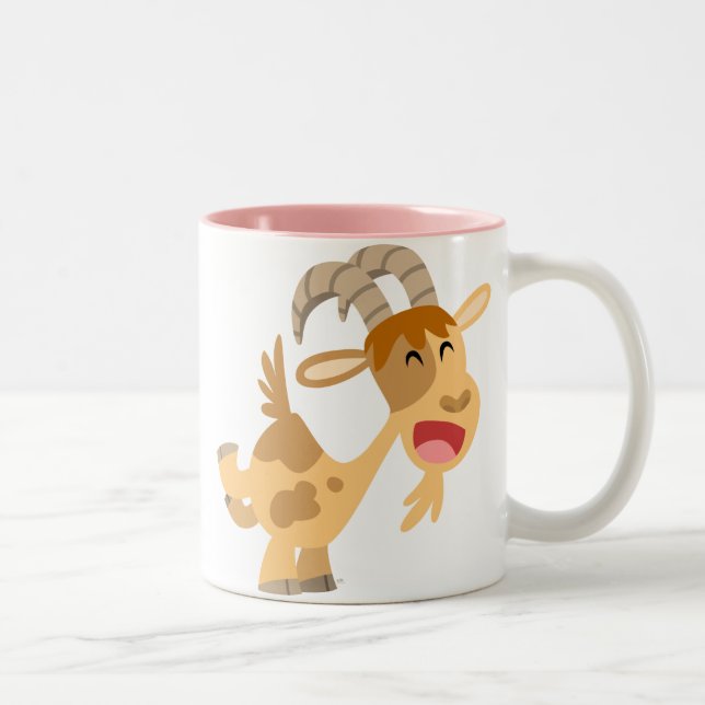 Tasse 2 Couleurs Joli Cartoon Goat Mousepad (Droit)