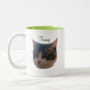 Tasse 2 Couleurs Joli chat tigré