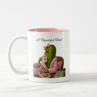 Tasse 2 Couleurs Joli Cornichon le Matin