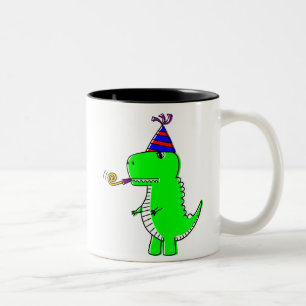 Tasse 2 Couleurs Joli Dinosaur d'anniversaire