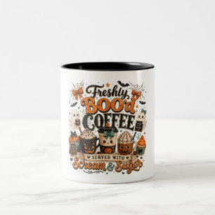 Tasse 2 Couleurs Joli Fantôme Ensorcelant Amateur de Café Halloween