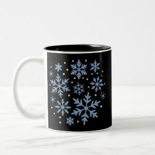 Tasse 2 Couleurs Joli flocon de neige Noël hiver vacances Cozy Xmas