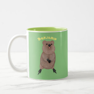 Tasse 2 Couleurs Joli sourire mignon dessin animé quokka