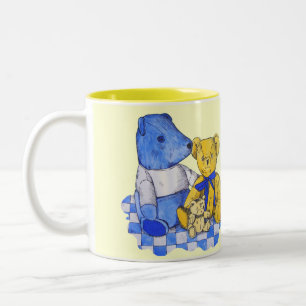 Tasse 2 Couleurs joli tableau d'ours en peluche