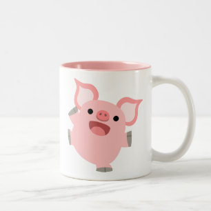 Tasse 2 Couleurs Jolie caricature Cochon