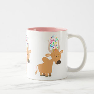 Tasse 2 Couleurs Jolie vache Brahman