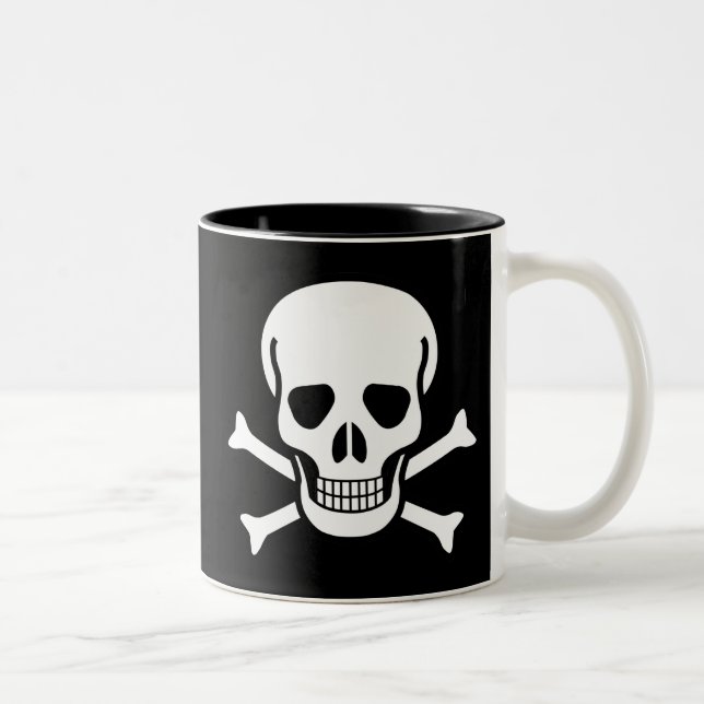 Tasse 2 Couleurs Jolly roger (Droit)