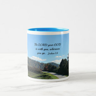 Tasse 2 Couleurs Josué 1:9 L'Éternel, ton Dieu, est avec toi