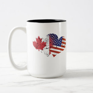 Tasse 2 Couleurs Jour de la Déclaration d'Indépendance de Canadie