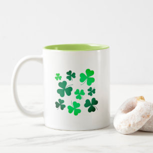 Tasse 2 Couleurs Jour de la Saint Patrick de printemps vert irlanda