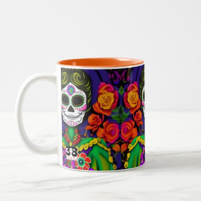 Tasse 2 Couleurs Jour des morts (Gauche)