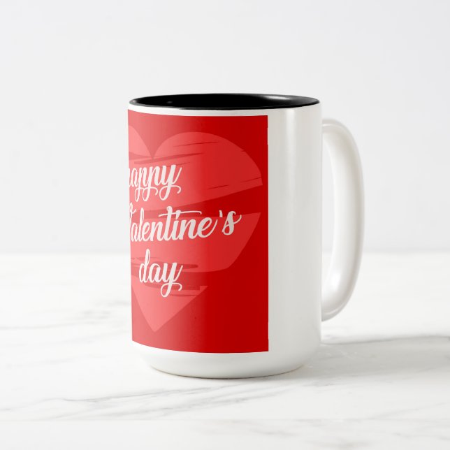 Tasse 2 Couleurs Jour des valentines (Devant droit)