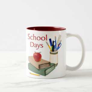 Tasse 2 Couleurs Jours d'école encore vie