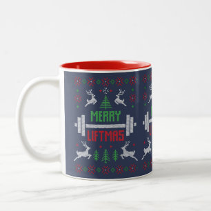Tasse 2 Couleurs Jours fériés Poids Lifting laide sucré laide