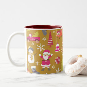 Tasse 2 Couleurs Joy Christmas Gold