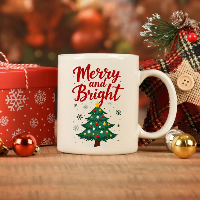 Tasse 2 Couleurs Joyeuse et brillante Musique de Noël (Créateur téléchargé)