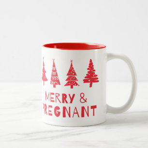 Tasse 2 Couleurs Joyeuse et enceinte à Noël