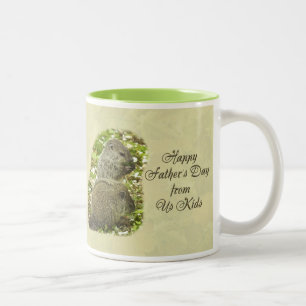 Tasse 2 Couleurs Joyeuse fête des Pères - Bébés marmottes