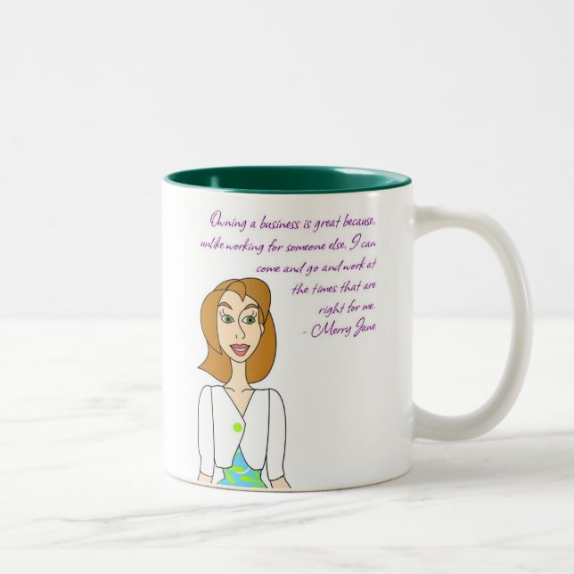 Tasse 2 Couleurs Joyeuse Jane (Droit)