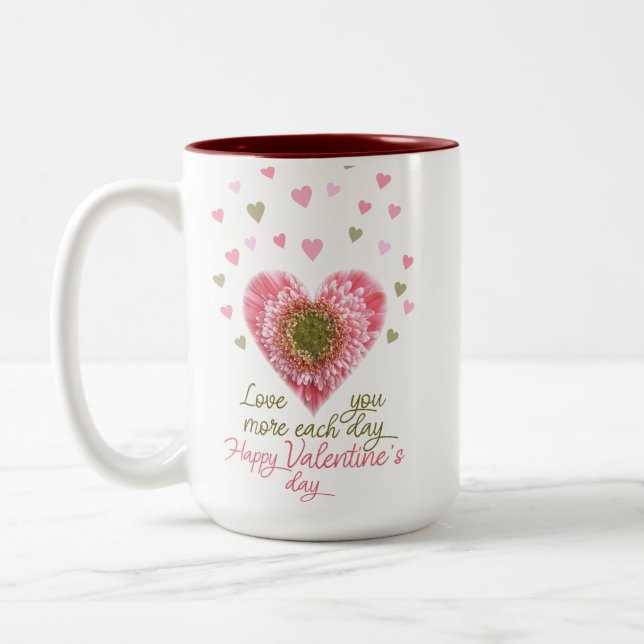 Tasse 2 Couleurs Joyeuse Saint-Valentin (Gauche)