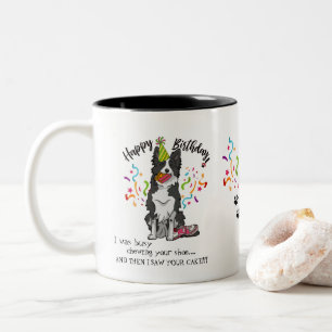 Tasse 2 Couleurs Joyeux anniversaire vos chaussures de rose de