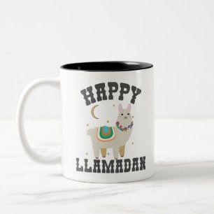 Tasse 2 Couleurs Joyeux cadeau de Llamadan Funny Ramadan Cute Alpac