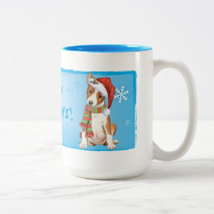 Tasse 2 Couleurs Joyeux Howliday Basenji
