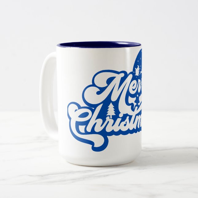 Tasse 2 Couleurs Joyeux Noël (Devant gauche)