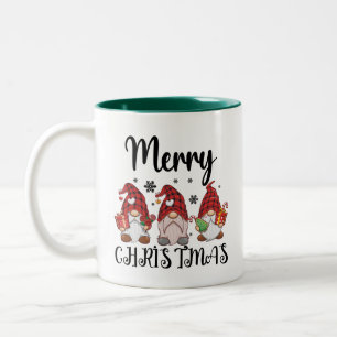 Tasse 2 Couleurs Joyeux Noël Gnomies Noël Gnomes