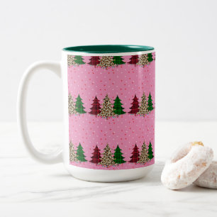 Tasse 2 Couleurs Joyeux Noël moderne & élégant