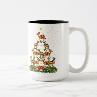 Tasse 2 Couleurs Joyeux Noël noir Père Noël afro-américain