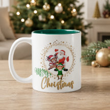 Joyeux Noël personnalisé avec le Père Noël et les
