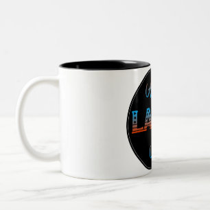 Tasse 2 Couleurs Joyeux signe de la fête du travail