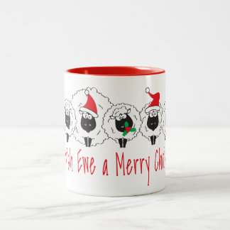Tasse 2 Couleurs Joyeux style Kiwi de Noël