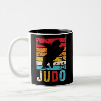 Tasse 2 Couleurs Judo Ura Nage Judoka Retro Sunset