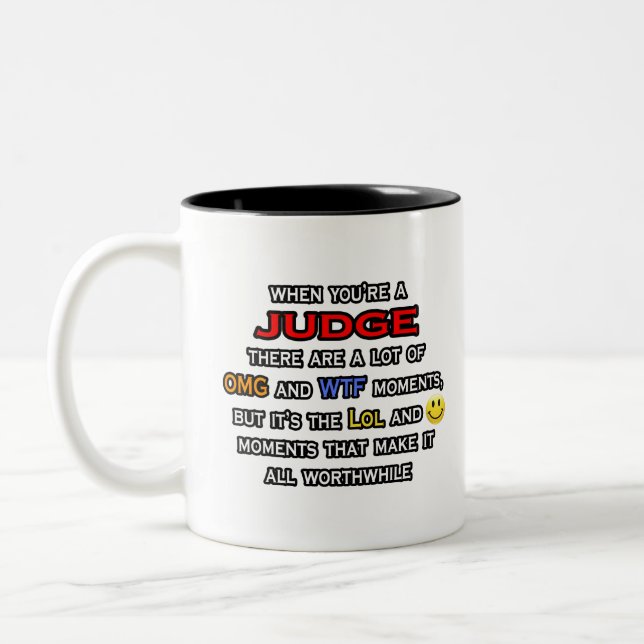 Tasse 2 Couleurs Juge ... OMG WTF LOL (Gauche)
