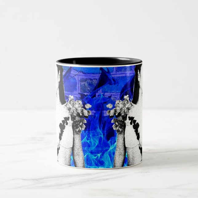 Tasse 2 Couleurs Jumeaux Gemini (Centre)