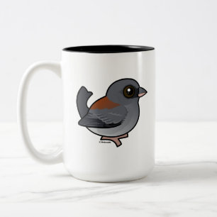 Tasse 2 Couleurs Junco aux yeux foncés (dos rouge)