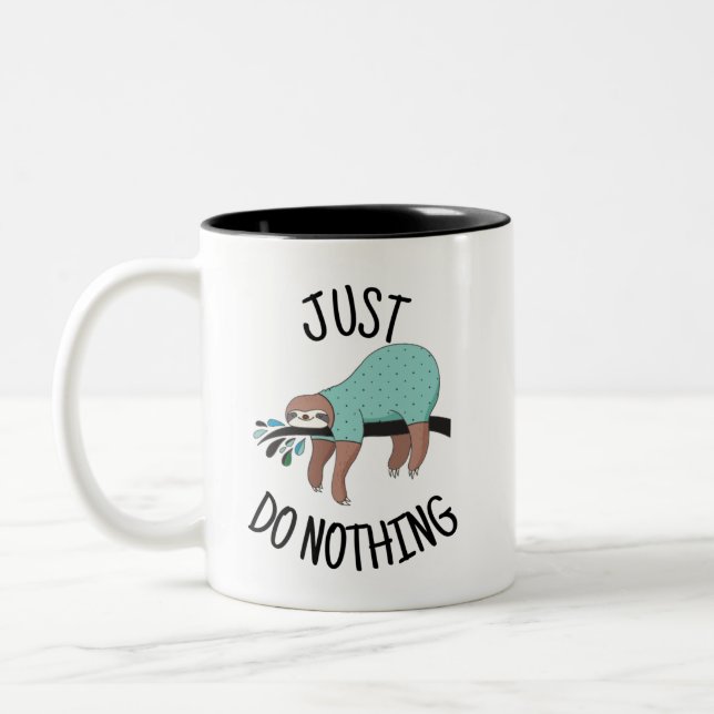 Tasse 2 Couleurs Just Do Nothing Sloth (Gauche)