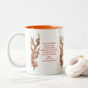 Tasse 2 Couleurs Juste Pour Aujourd'Hui Inspiration Reiki  