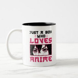 Tasse 2 Couleurs Juste un garçon qui aime Anime Weeb Otaku