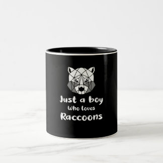 Tasse 2 Couleurs Juste un garçon qui aime le raton laveur