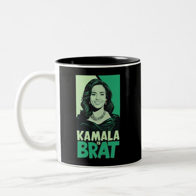 Tasse 2 Couleurs Kamala est un sarcastique amusant (Gauche)