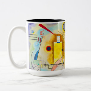 Tasse 2 Couleurs Kandinsky jaune-rouge-bleu