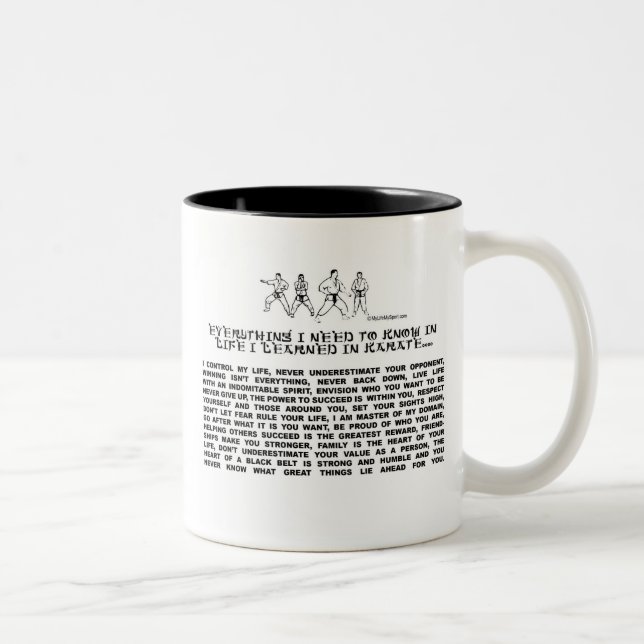 TASSE 2 COULEURS KARATÉ (Droit)